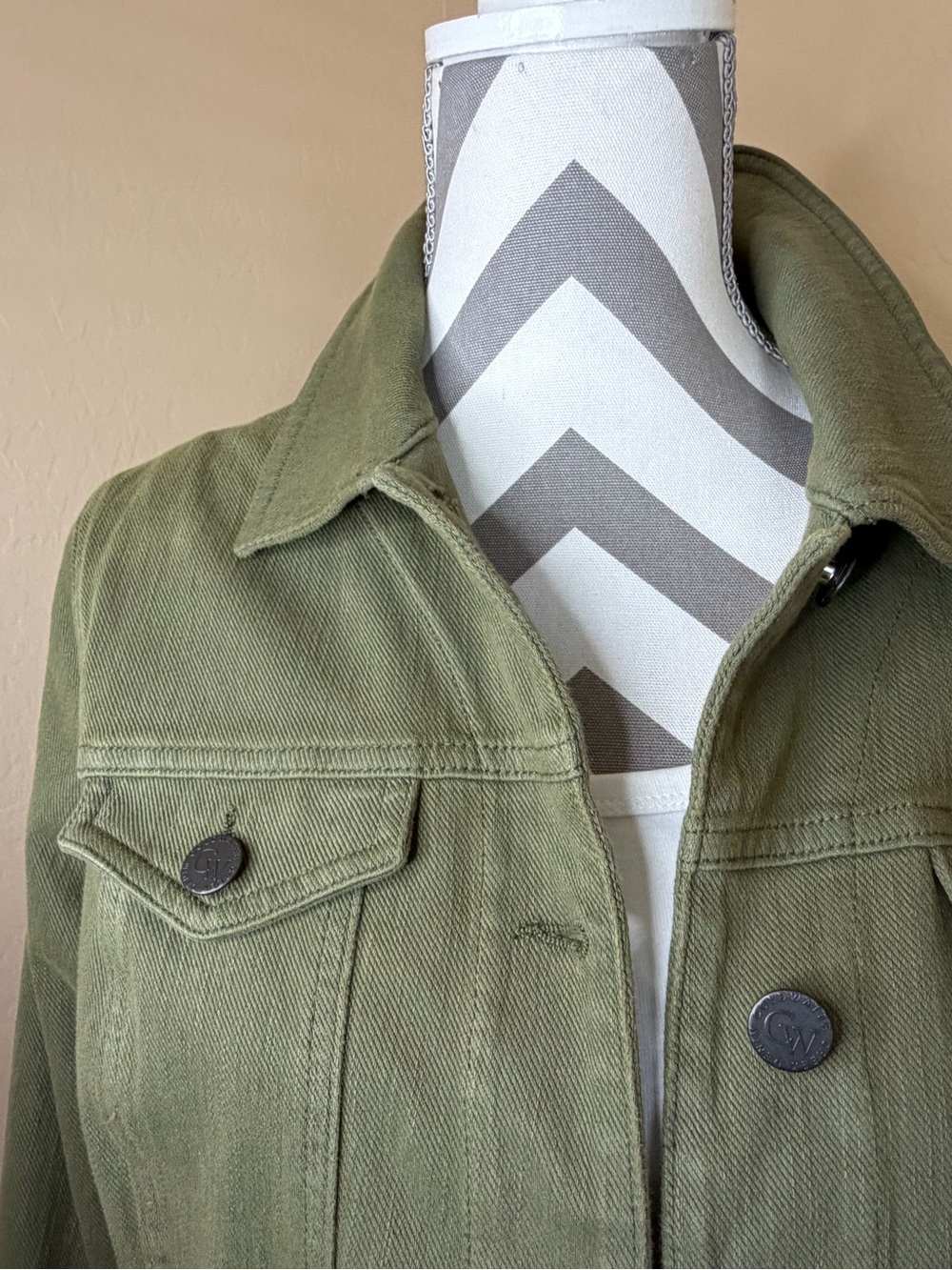 Olive Jean Jacket - Picture 2 of 10